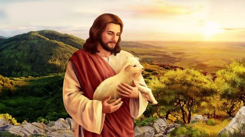 Jesus retrieved the lost lamb