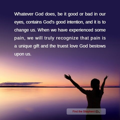 God's good intention - Christian Quotes