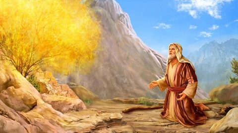 Moses at the Burning Bush,God appeared to Moses