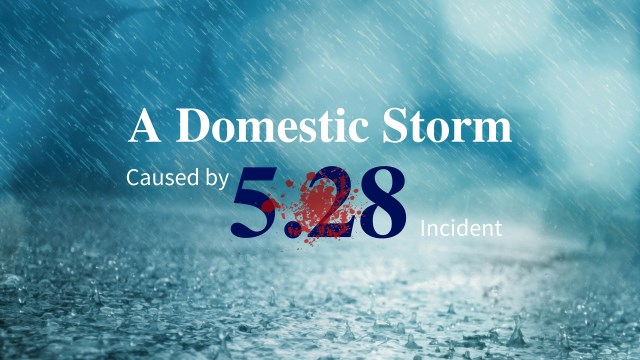 A Domestic Storm Caused by “5.28” Incident - Overcome Satan