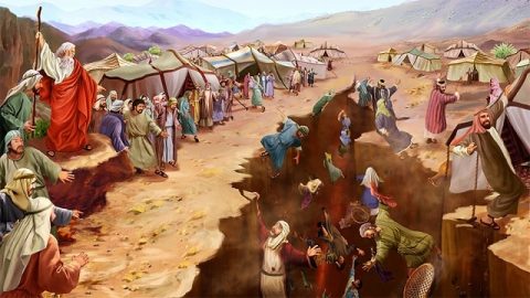 Korah's Rebellion,The Earth Swallows Up Korah