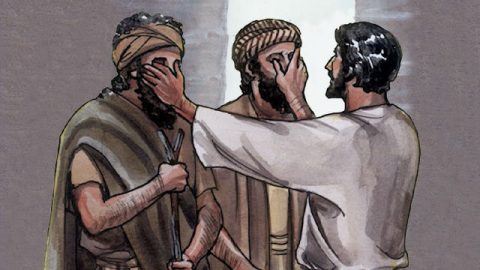 Jesus cured two blind men