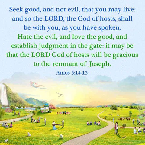 Amos 5-14-15- Seek Good and Not Evil