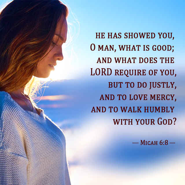Micah 6-8 -To Love Mercy To Walk Humbly With Our God