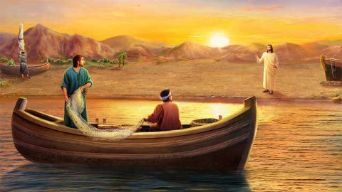 Jesus Calls His First Disciples, Jesus calls Peter and Andrew