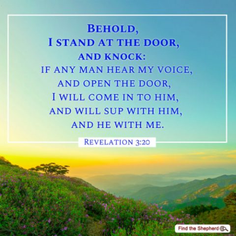 Revelation 3:20, God's voice