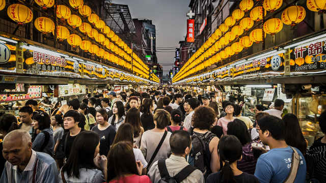 a hawker in the night market
