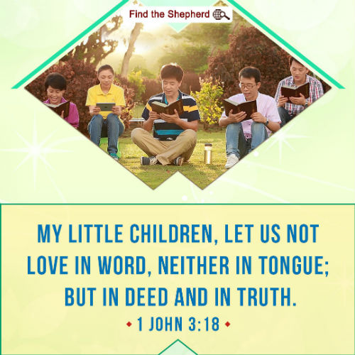 1 John 3:18, love one another, love in truth