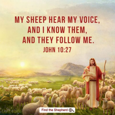 John 10:27, God's voice