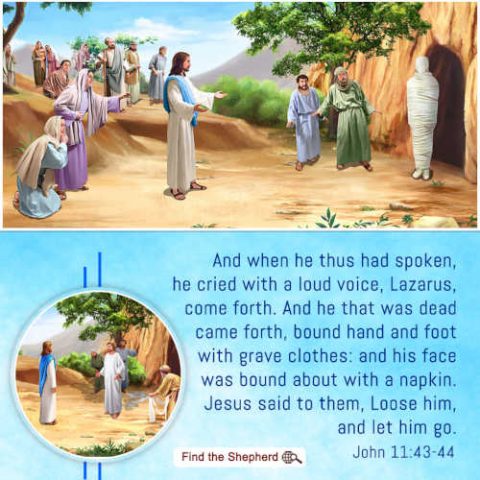 John 11-43-44-The resurrection of Lazarus