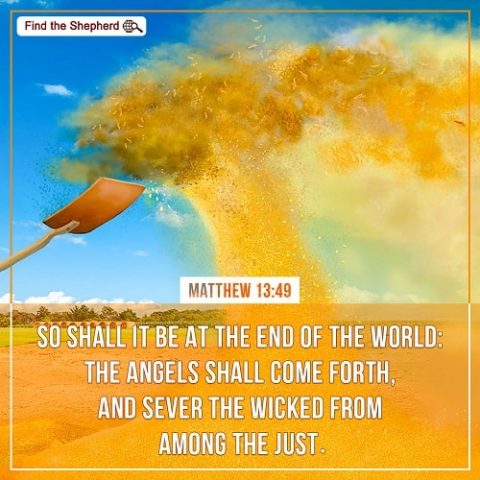 Matthew 13-49,shall it be at the end of the world