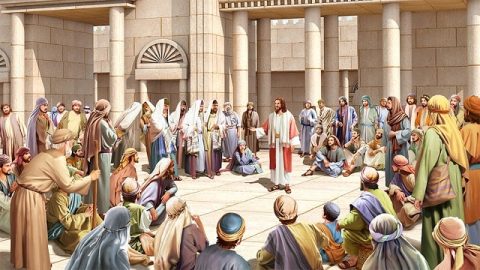 The Lord Jesus preached in the temple