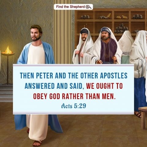 Acts 5:29,obey God