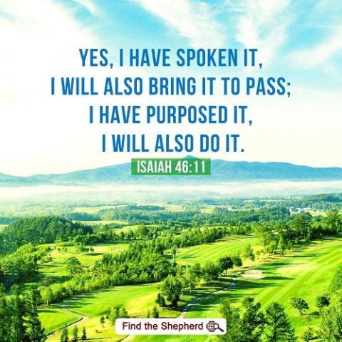 Isaiah 46:11,authority of God’s words