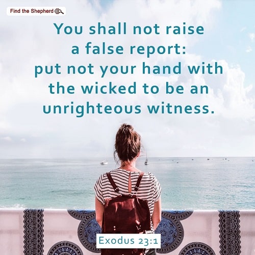 God’s Righteousness Cannot Be Offended. A Commentary on Exodus 23:1