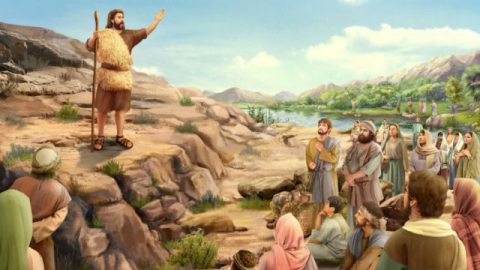 John the Baptist appeared in the wilderness, preaching a baptism of repentance for the forgiveness of sins.