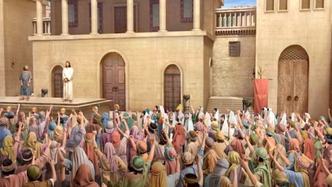 Jewish People,the Pharisees,the Lord Jesus,Barabbas