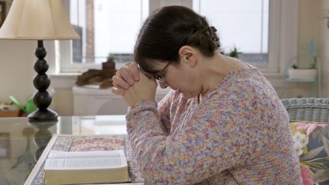 Christians pray to God